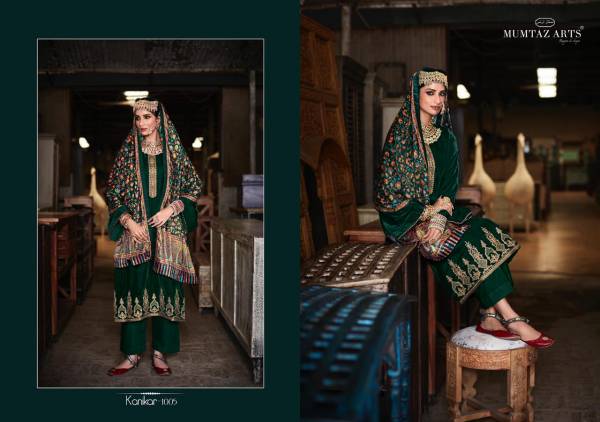 Mumtaz Kanikar Velvet 2 Pashmina Heavy Festive Wear Embroidered Latest Collection